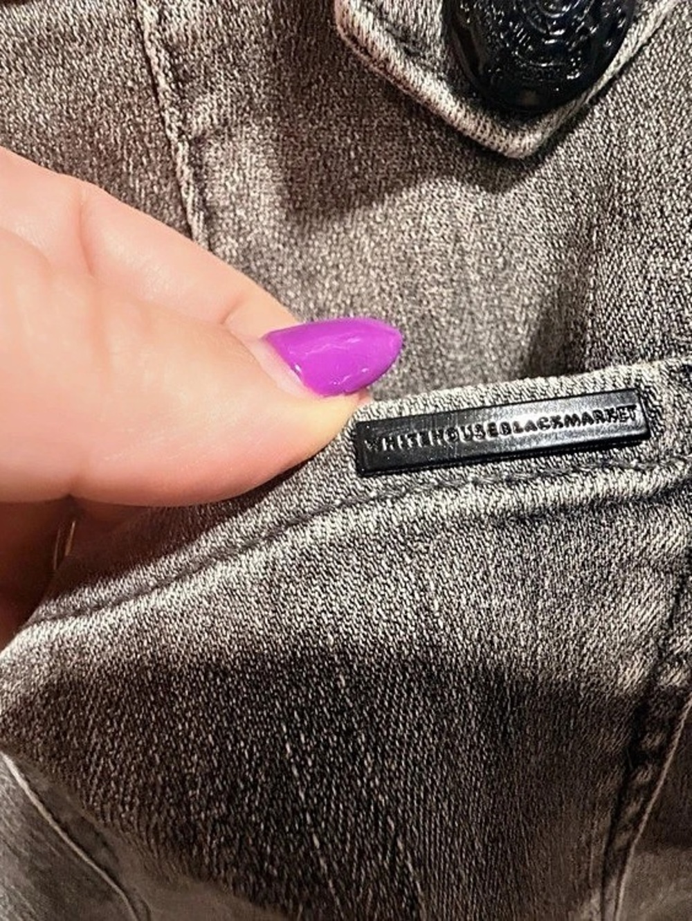 WHBM Mariner High-Rise Wide Leg Jeans in ✨Persian Night✨ NWT -Sz 14 - Picture 6 of 11